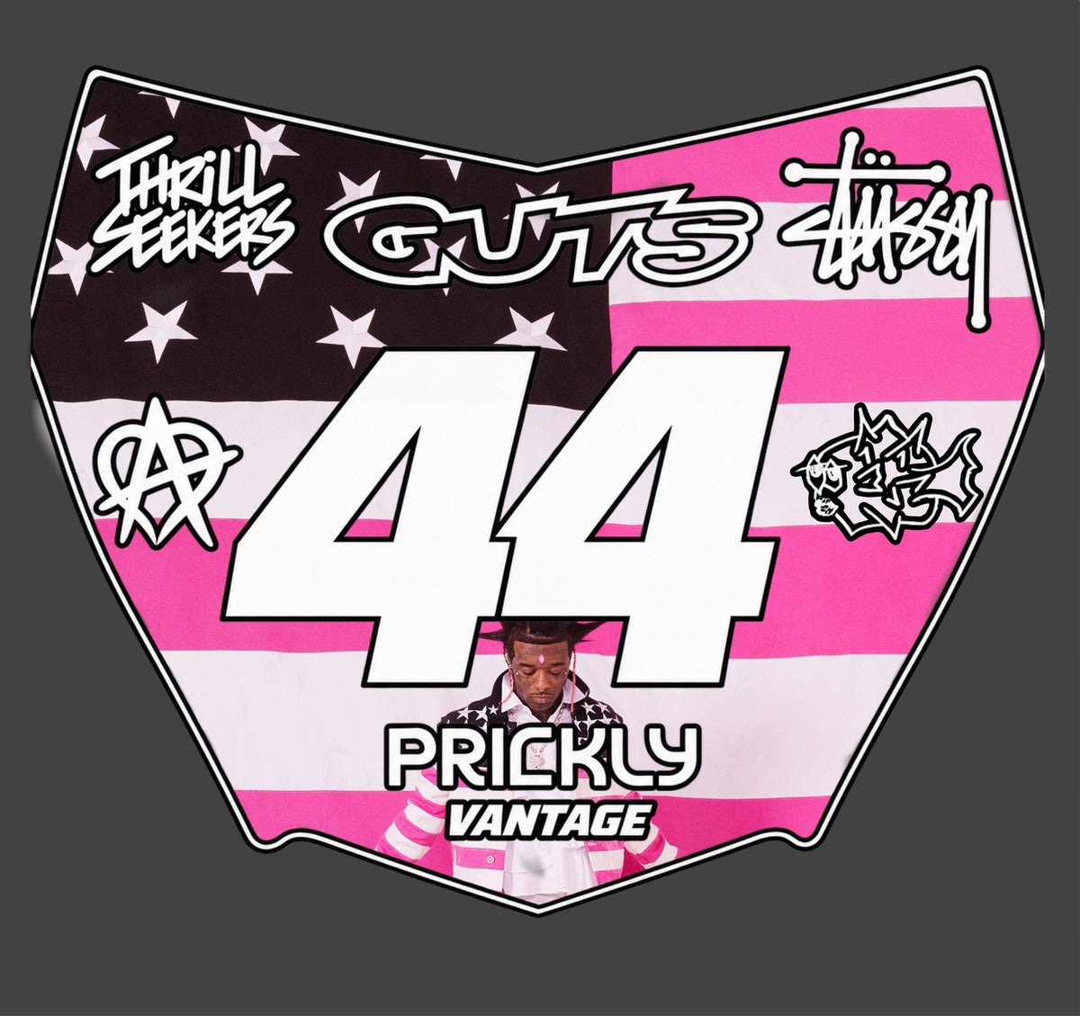 Pink Tape Album Cover Decal (Custom) (ODI AND MOTOCUTZ)