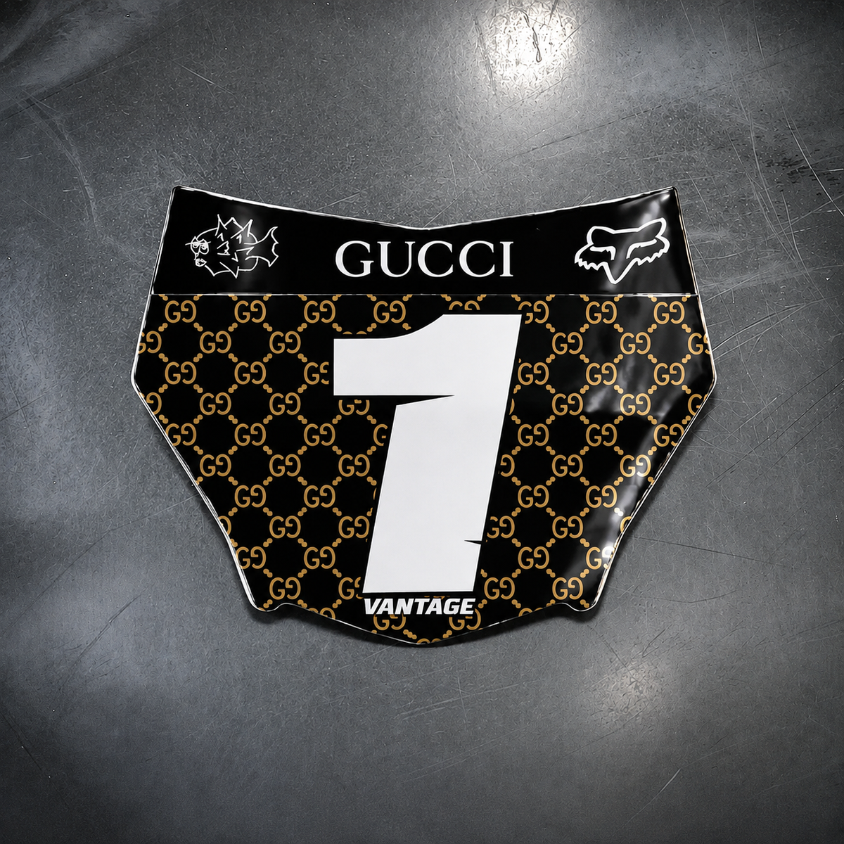 Black Luxury Designer Decal (Custom) (ODI AND MOTOCUTZ)