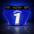 Blue Spiderweb Designer Decal (Custom) (ODI AND MOTOCUTZ)