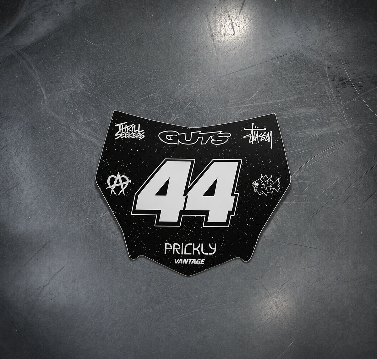 Classic Black Starry Decal (Custom) (ODI AND MOTOCUTZ)