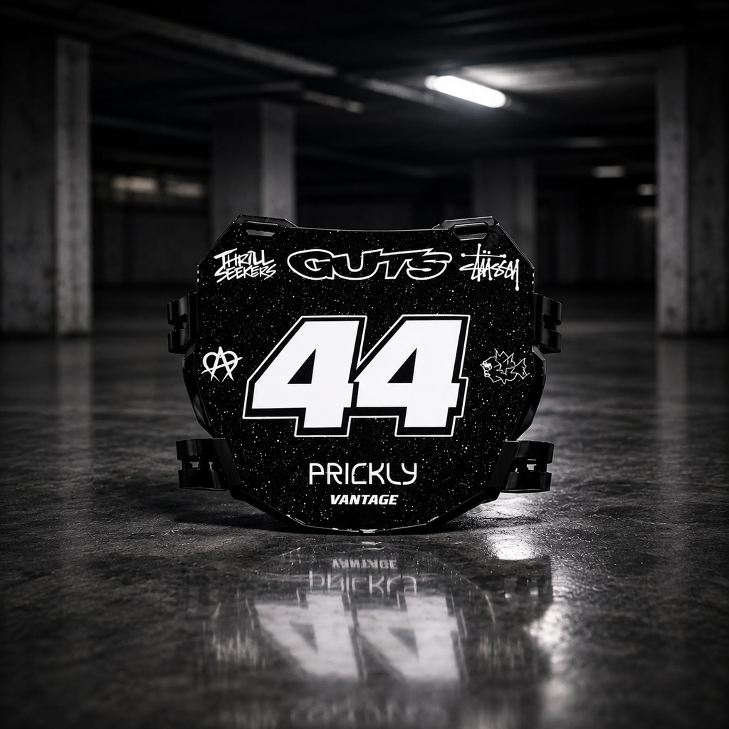 ODI Black Number Plate Decal