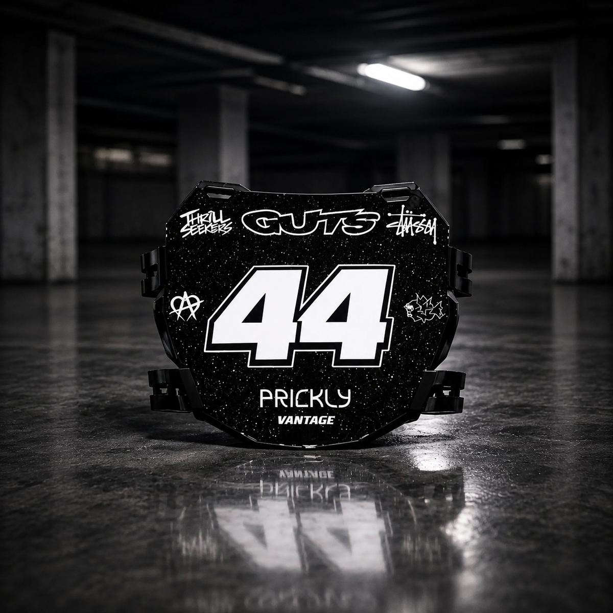 ODI Black Number Plate Decal
