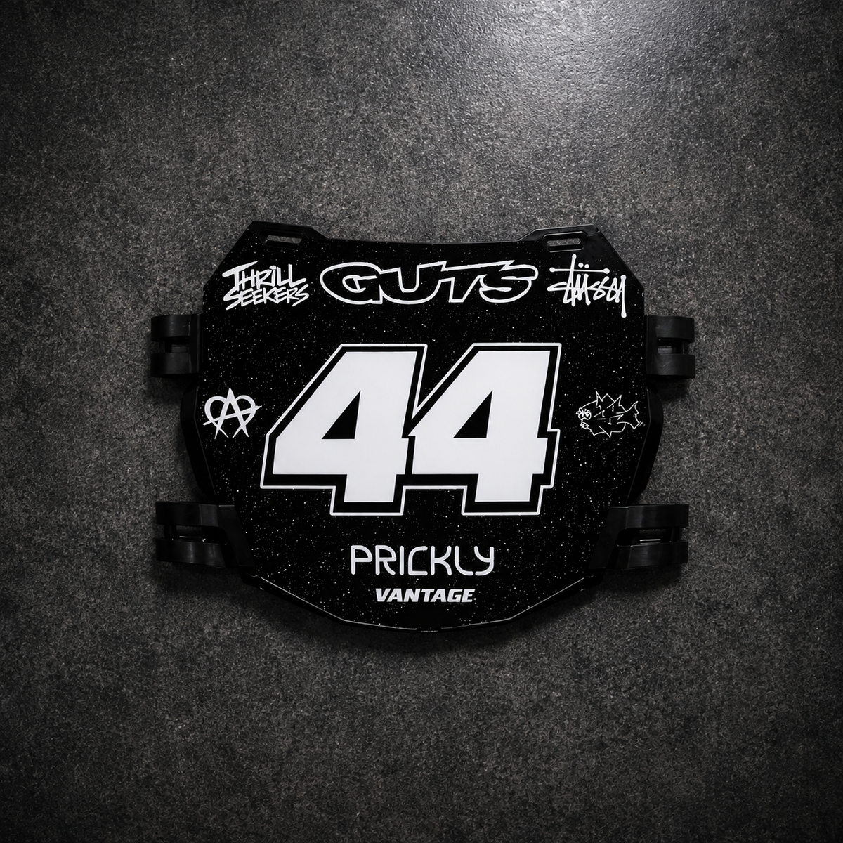 ODI Black Number Plate Decal