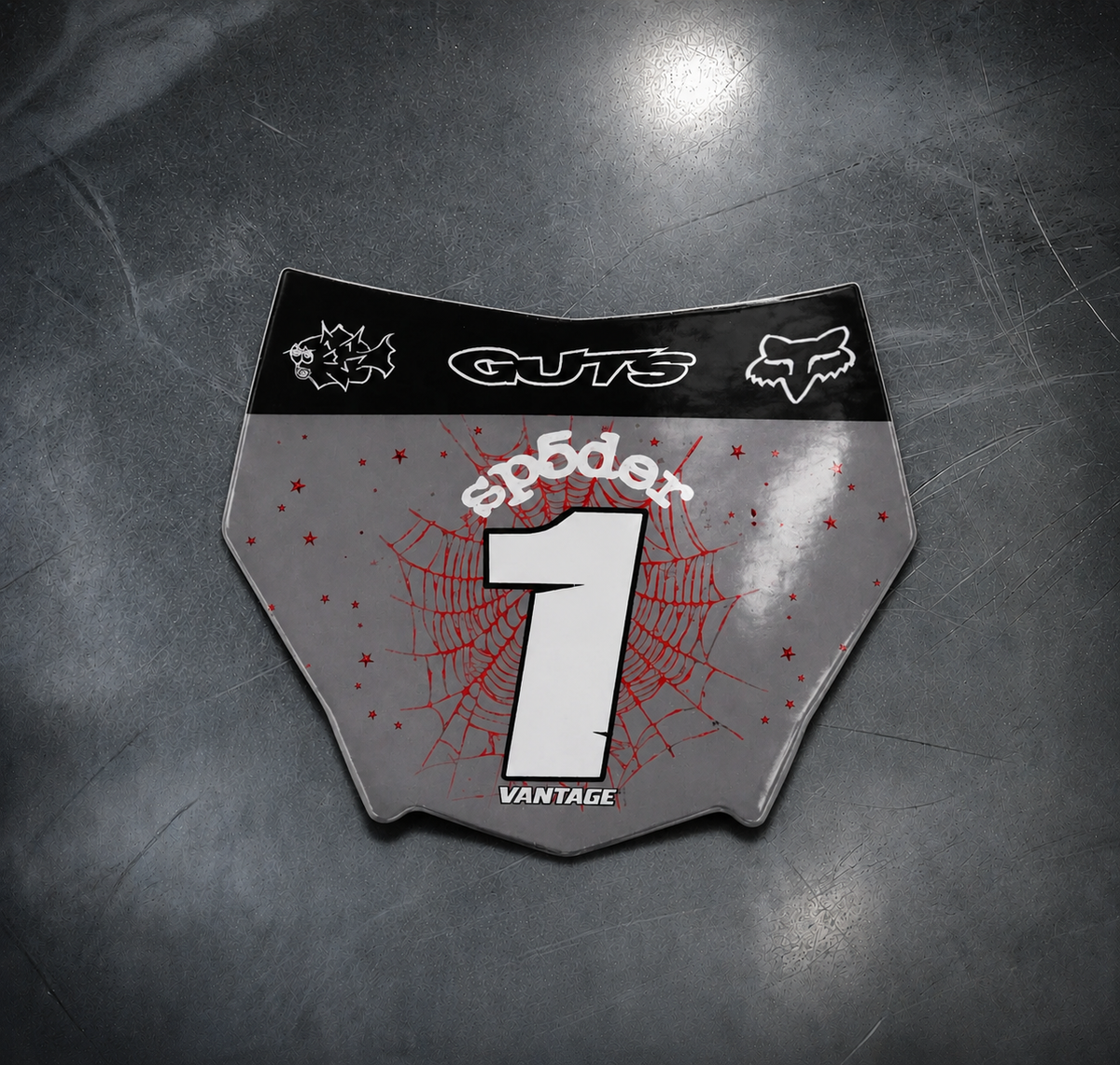 Red Sp5der Designer Decal (Custom) (ODI AND MOTOCUTZ)
