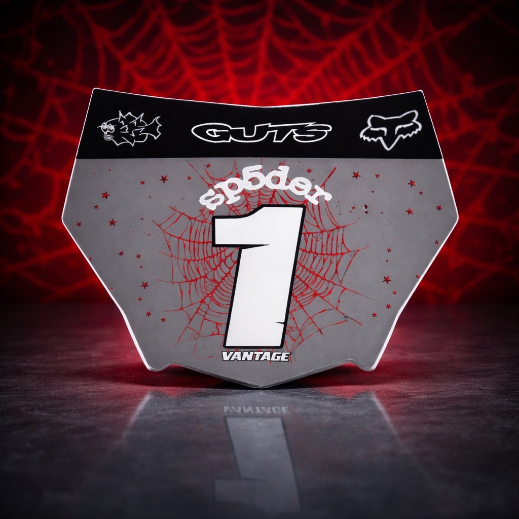 Red Sp5der Designer Decal (Custom) (ODI AND MOTOCUTZ)
